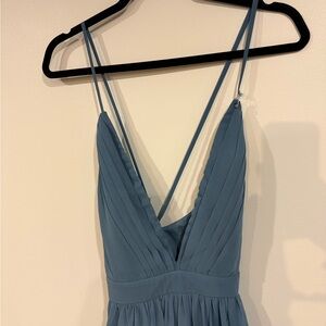 Lulu's Sky Blue Strappy Dress